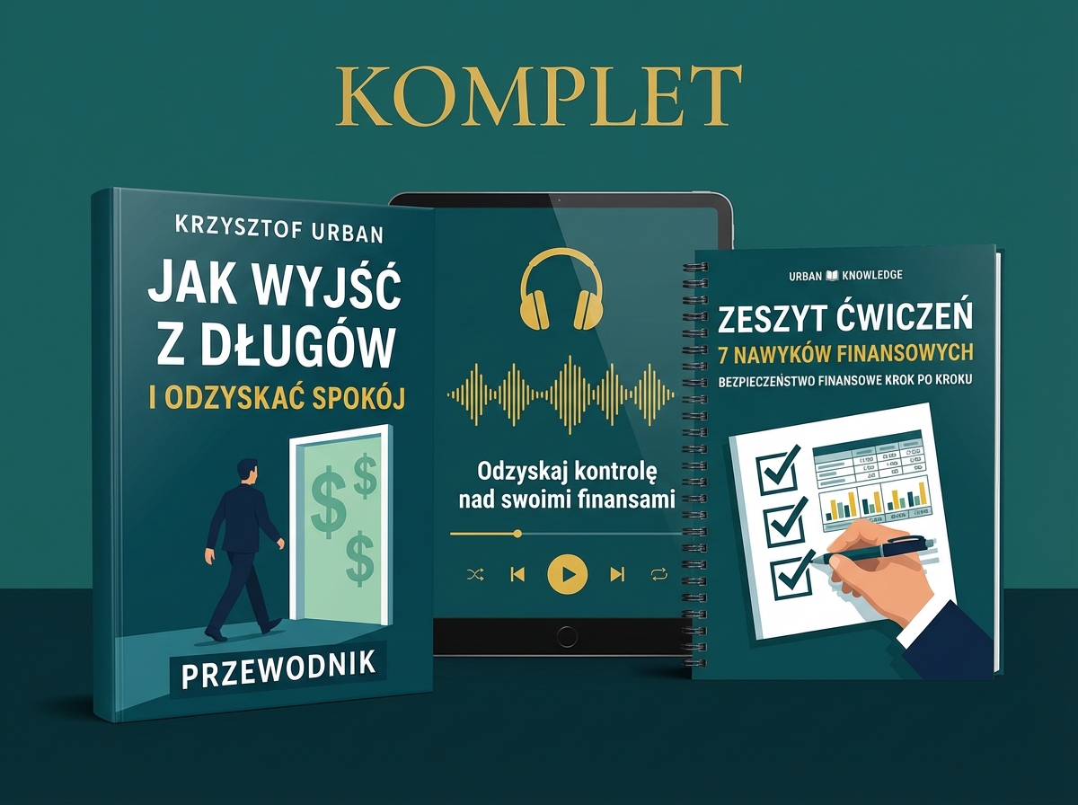 Pakiet Finansowego Spokoju –> Ebook + Audiobook + Zeszyt Ćwiczeń
